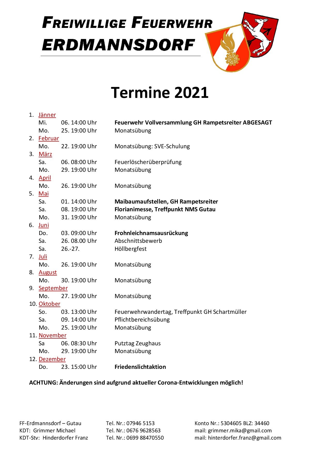 Jahresrückblick 2020_Dokumente